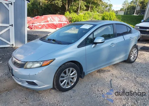 2012 Honda Civic Ex z USA, uszkodzony, nr VIN 19XFB2F87CE355143